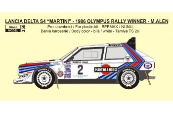 Decal – Lancia Delta S4 - 1986 Olympus rallye winner 1/24